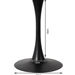 KARE Design piètement de table Schickeria noir Ø80cm> Meubles