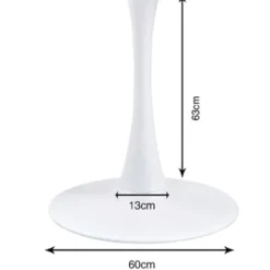 KARE Design piètement de table Schickeria blanc Ø110cm> Meubles