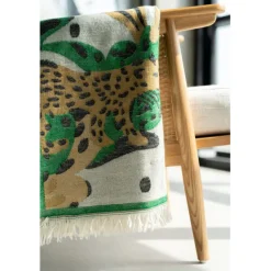 KARE Design Plaid Jungle Leo 170x130cm> Accessoires