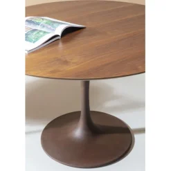 KARE Design Plateau de table Invitation rond noyer Ø120cm> Meubles