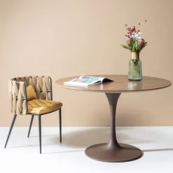 KARE Design Plateau de table Invitation rond noyer Ø120cm><noscript><img width=