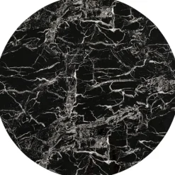 KARE Design plateau de table Schickeria marbre noir Ø110c> Meubles
