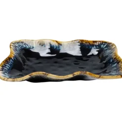 KARE Design Plateau Lio bleu nuit 17x26cm> Accessoires