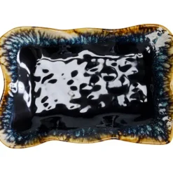 KARE Design Plateau Lio bleu nuit 17x26cm><noscript><img width=