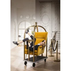 KARE Design Porte-bagages VIP Vegas or> Meubles