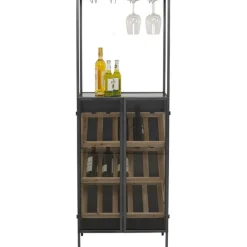 KARE Design Porte-bouteilles Porto Bar noir 60x170cm> Meubles
