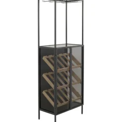 KARE Design Porte-bouteilles Porto Bar noir 60x170cm> Meubles