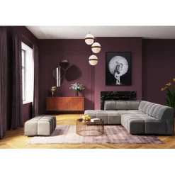 KARE Design Pouf Belami velours gris> Meubles