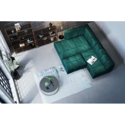 KARE Design Pouf Belami velours vert foncé><noscript><img width=