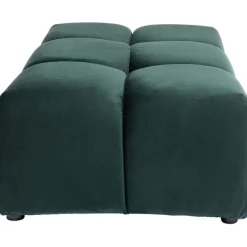 KARE Design Pouf Belami velours vert foncé><noscript><img width=