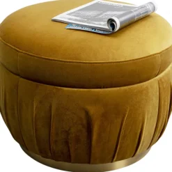 KARE Design Pouf Nube jaune Ø56cm> Meubles