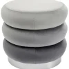 KARE Design Pouf Sandwich gris Ø45cm> Meubles