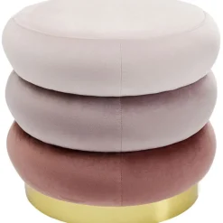 KARE Design Pouf Sandwich mauve Ø45cm> Meubles