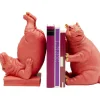 KARE Design Serre-livres Hippo fuchsia (2/set)> Accessoires