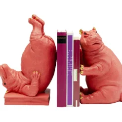KARE Design Serre-livres Hippo fuchsia (2/set)> Accessoires