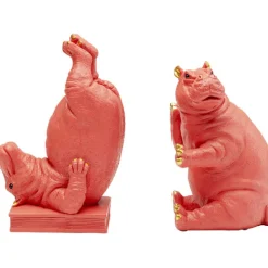 KARE Design Serre-livres Hippo fuchsia (2/set)><noscript><img width=