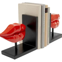KARE Design Serre-livres Lips rouge (2/Set)> Accessoires