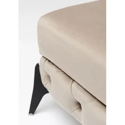 KARE Design Stool Bellissima velours taupe 80cm><noscript><img width=