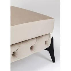 KARE Design Stool Bellissima velours taupe 80cm><noscript><img width=
