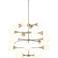 KARE Design Suspension Bulb Fiction 20 argenté Ø102cm> Luminaires