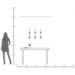 KARE Design Suspension Candy Bar doré 70cm><noscript><img width=