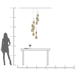 KARE Design Suspension Candy Bar doré Ø44cm><noscript><img width=