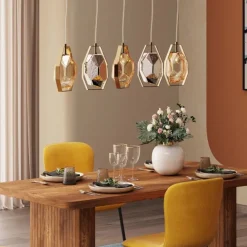 KARE Design Suspension Diamond Fever Dining laiton 110cm> Luminaires