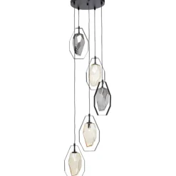 KARE Design Suspension Diamond Fever Spiral noir Ø42cm><noscript><img width=