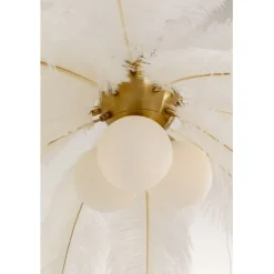 KARE Design Suspension Feather Palm blanc Ø87cm><noscript><img width=