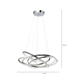 KARE Design Suspension Saturn LED chromé GM><noscript><img width=