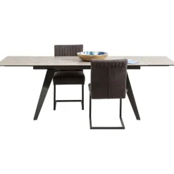 KARE Design Table à rallonges Amsterdam foncé 160/40+40)x90cm><noscript><img width=