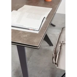 KARE Design Table à rallonges Amsterdam foncé 200/45+45)x100cm><noscript><img width=