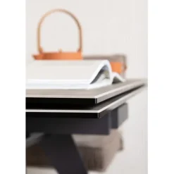 KARE Design Table à rallonges Amsterdam foncé 200/45+45)x100cm><noscript><img width=