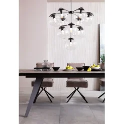 KARE Design Table à rallonges Amsterdam foncé 200/45+45)x100cm><noscript><img width=