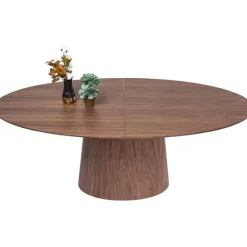 KARE Design Table à rallonges Benvenuto noyer 200(> Meubles