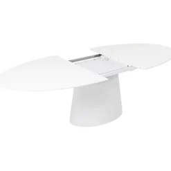 KARE Design Table à rallonges Benvenuto blanche 200(50)x110cm><noscript><img width=