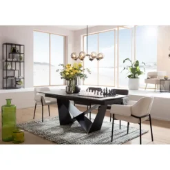 KARE Design Table à rallonges Connesso 200(+60)x100cm> Meubles
