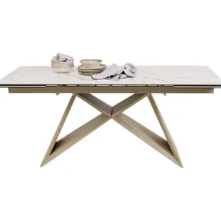KARE Design Table à rallonges Nelly greige 180(40+40)x90cm><noscript><img width=
