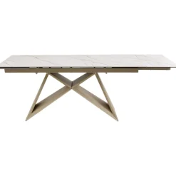KARE Design Table à rallonges Nelly greige 180(40+40)x90cm><noscript><img width=