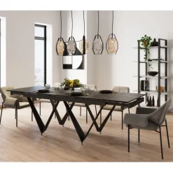 KARE Design Table à rallonges Sandra 180(40+40)x90cm> Meubles