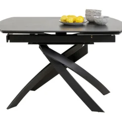 KARE Design Table à rallonges Twist noir 120(30+30)x90cm><noscript><img width=