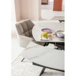 KARE Design Table à rallonges Twist onyx 120(30+30)x90cm><noscript><img width=