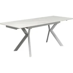 KARE Design Table à rallonges Xenia blanc 140(+30+30)x80cm><noscript><img width=