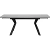 KARE Design Table à rallonges Xenia noir 140(30+30)x80cm> Meubles