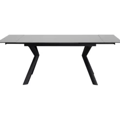 KARE Design Table à rallonges Xenia noir 140(30+30)x80cm> Meubles
