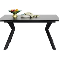 KARE Design Table à rallonges Xenia noir 140(30+30)x80cm><noscript><img width=