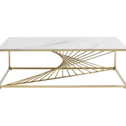 KARE Design Table basse Art Marble verre 140x70cm> Meubles