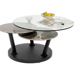 KARE Design Table basse Avignon 80 (+124)x80cm> Meubles