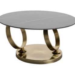 KARE Design Table basse Beverly Gold 132x80cm><noscript><img width=