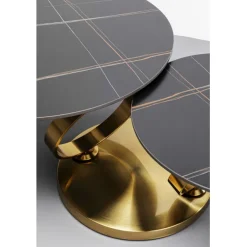 KARE Design Table basse Beverly Gold 132x80cm><noscript><img width=